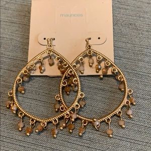 Beautiful gold dangly earrings from Maurices
